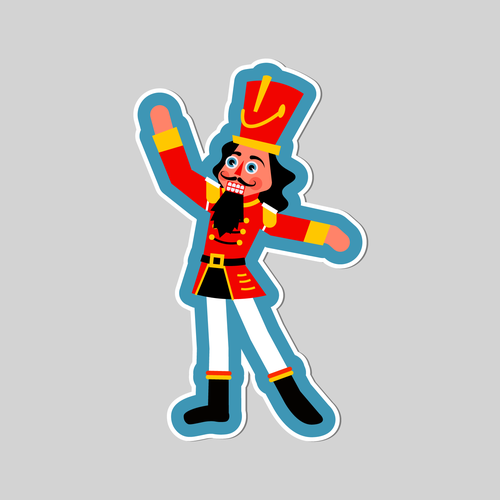 Design a Beautiful Nutcracker Sticker Design by Digital Man ✅