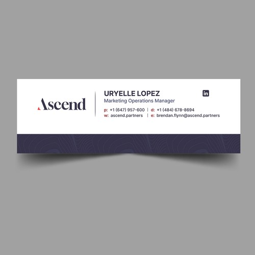 Design di Ascend Partners New Branded Email Signature di Xnine