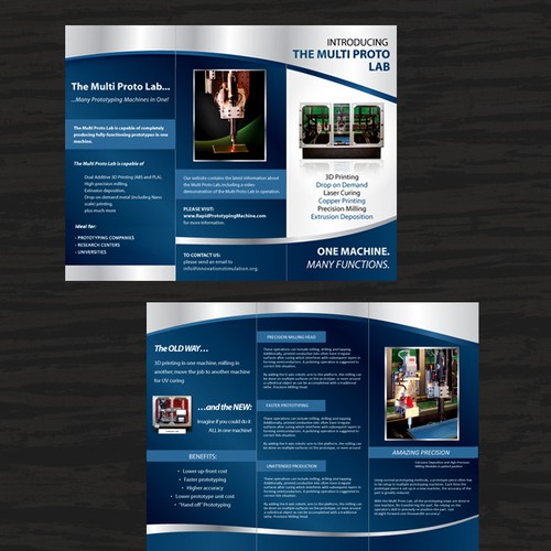 New brochure design wanted for National Nanotechnology Manufacturing Center Design by double-take