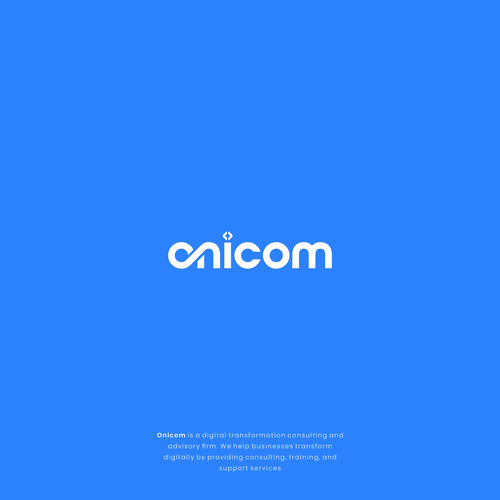 Create a modern, elegant, and professional logo for Onicom Design by InstInct®