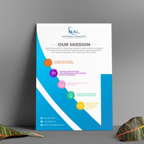 Create an engaging poster for a world-leading hearing research and innovation institution! Design by Shreya007⭐