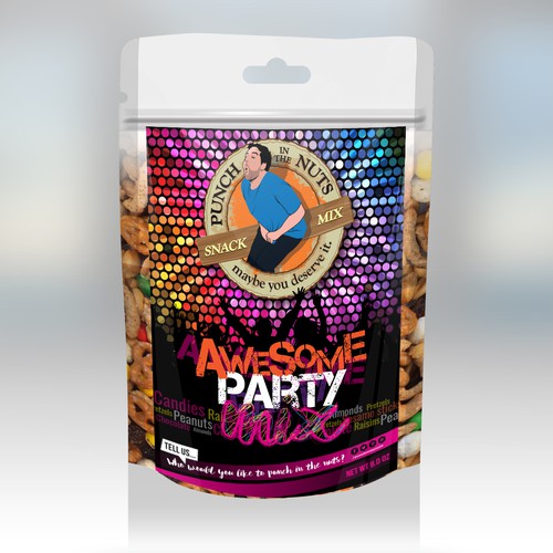 Designs | Create Upscale Product Label for Funny High-End Snack Mix ...