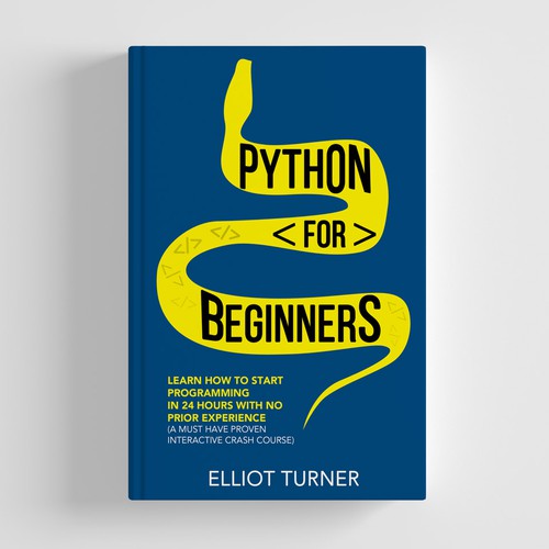 Python Prgramming book cover design (Subtitle must be included on cover) Design réalisé par Mr.TK