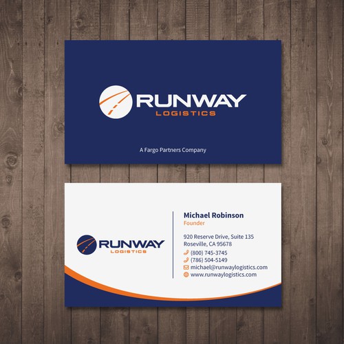 Design di Runway Logistics Business Card di Tcmenk