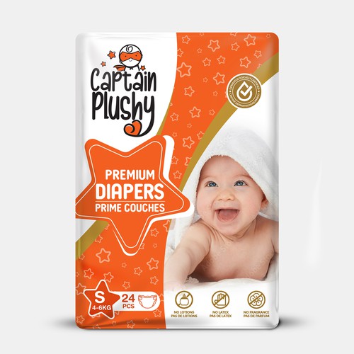 Packaging for playful baby diapers brand Design by Rajith Shantha