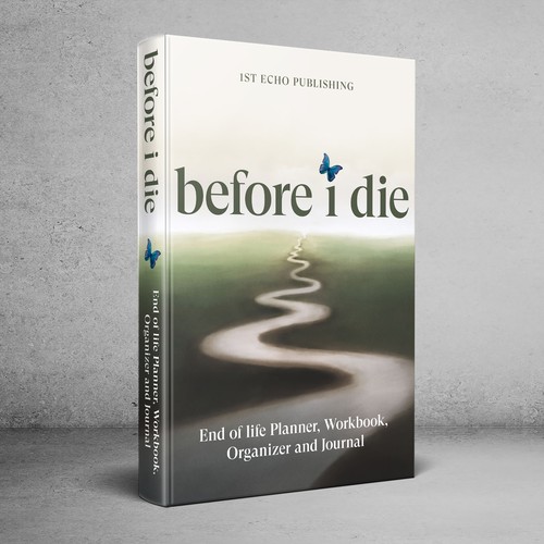 Engaging cover for end of life information journal directed towards 40+ year olds Design by digital.ian