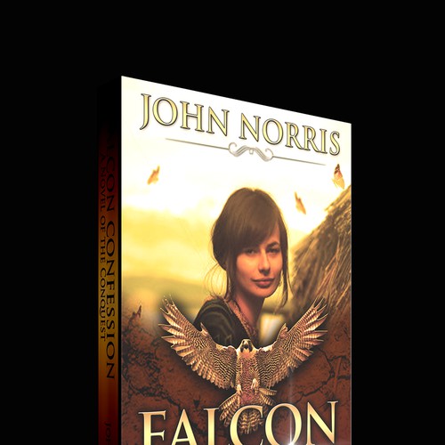 Creating a stunning book cover for "The Falcon Confession" Design by Arrowdesigns