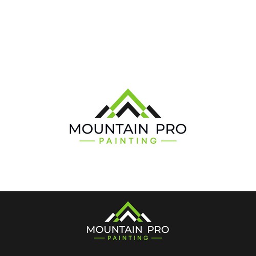 High-end, tech-focused Colorado painting company brand package Design by nov's