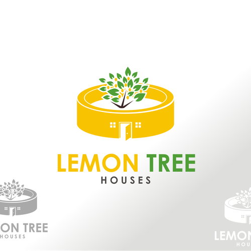 Lemon Tree Houses Logo Folegandros Island Resort in Greece! Design by efraim lee