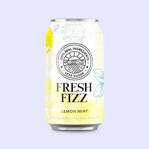 Diseño de Fresh Fizz Soda Label de Secil Pamuk