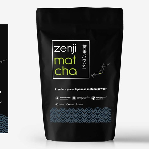 Japanese Matcha Product Needs Label - *GUARANTEED & BLIND* Design by cynemes