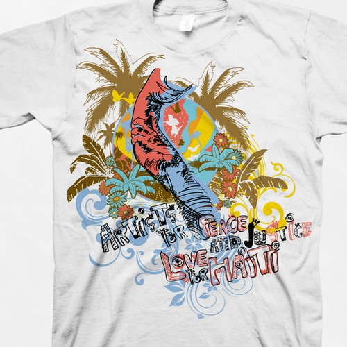 Wear Good for Haiti Tshirt Contest: 4x $300 & Yudu Screenprinter Design por ArtDsg