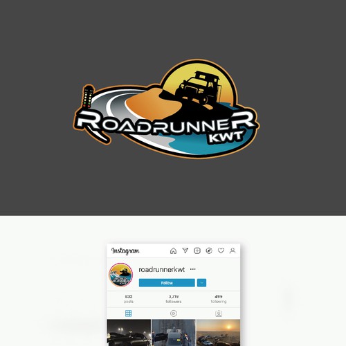 Boat, Desert, Bike , Drag Races... RoadRunnerkwt Logo Design by dat0lya_n