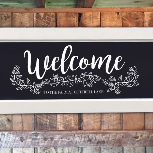 Wedding Venue - Blackboard Design - Welcome Sign | Other design contest