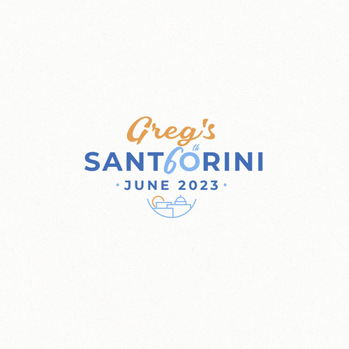 Greg's 60th Birthday - Santorini June 2023 Design by mmkdesign