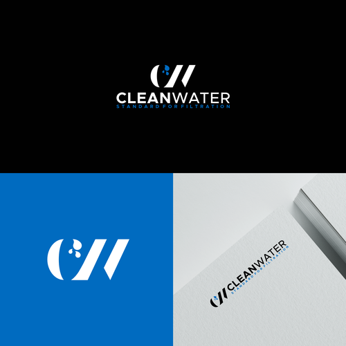Simple Clean Logo for Water Filtration Company Design by code.signs
