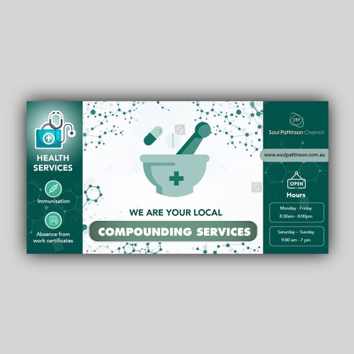 Compounding Pharmacy Signage Design von allMarv