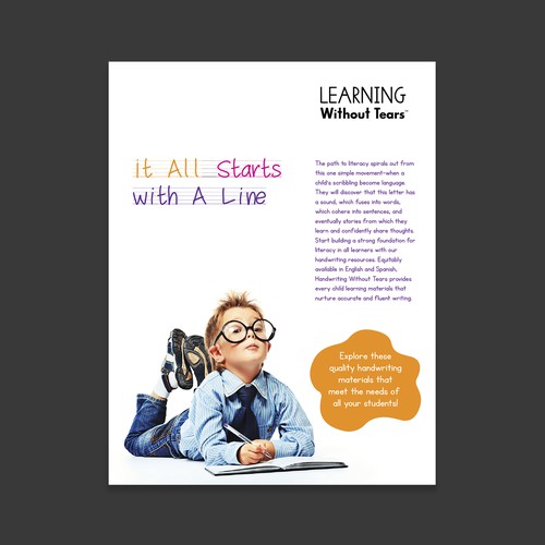 We need a powerful new design to visually represent our new product tagline Design by Designer Group