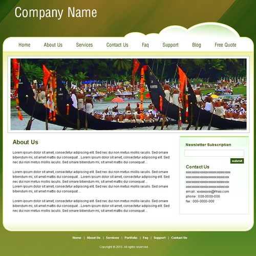 1-3 Page Website Template Design von vinodkhakra
