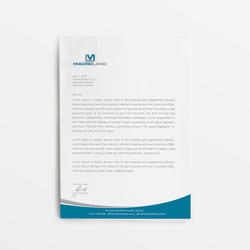 Create a nice business card and letterhead to develop sophisticated brand image for the Property development company Réalisé par conceptu