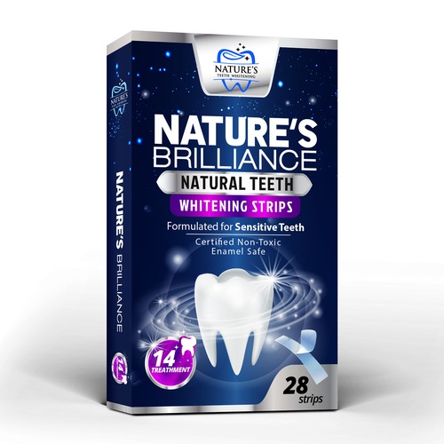 Natural Design Needed for Nature's Brilliance Whitening Strips Design by agooshe