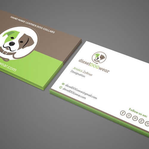 Design a stunning business card for a dog loving company Design by TSproults