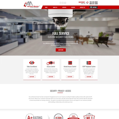 Landing Page - Access Master Design by Anutik