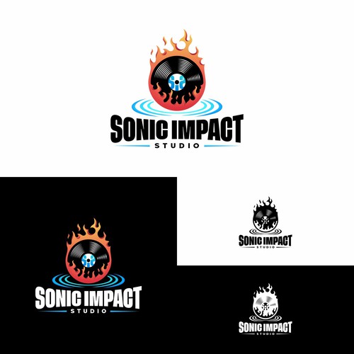 "Looking for a explosive logo that will make a Sonic Impact for a Recording Studio!" Design by Sil [LD]