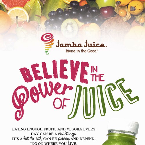 Create an ad for Jamba Juice Réalisé par oedin_sarunai