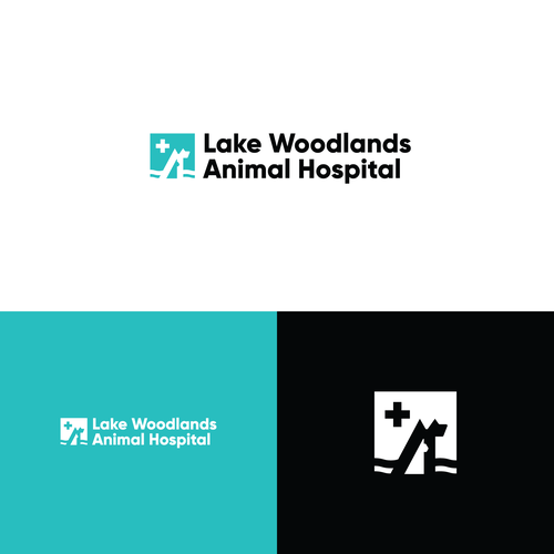 Veterinary logo design for a small animal hospital located next to a lake! Design by RstevenM