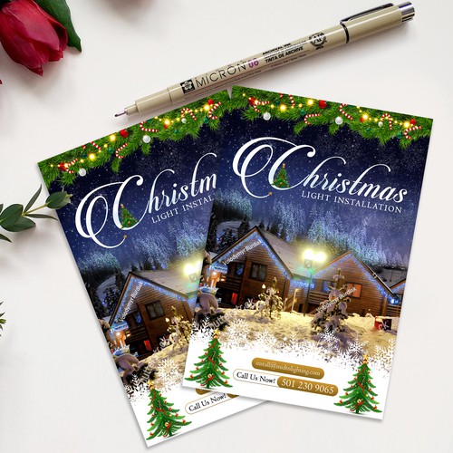 Flyer for Christmas Lighting Design by websmartusa