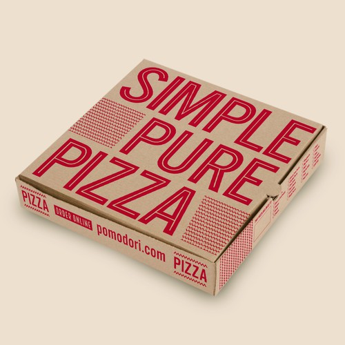 Fun, functional pizza box for Neapolitan pizzeria. Design by intheryn