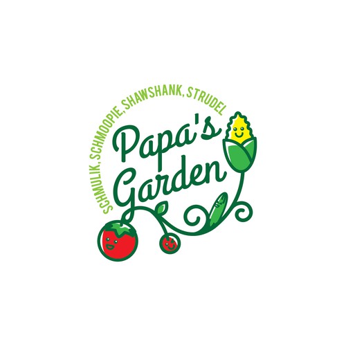 Fun garden logo for our kids to honor grandpa Design by Nadder