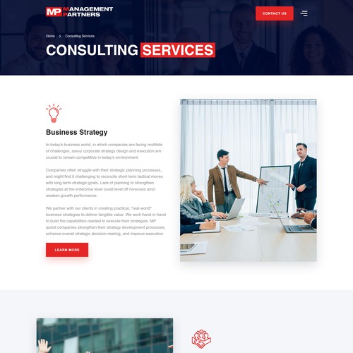 Designs | MP Website Redesign | Web page design contest