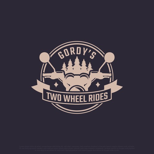 Diseño de Two-Wheel Rides Logo de Cengkeling