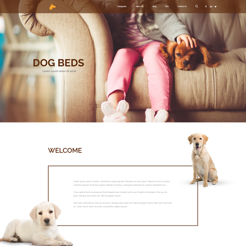Homepage needed for Doggy Website Design by TGRC