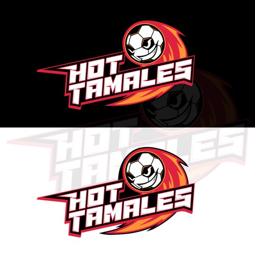 5-6 year olds need a soccer team logo! HOT TAMALES Design por CreoleArts