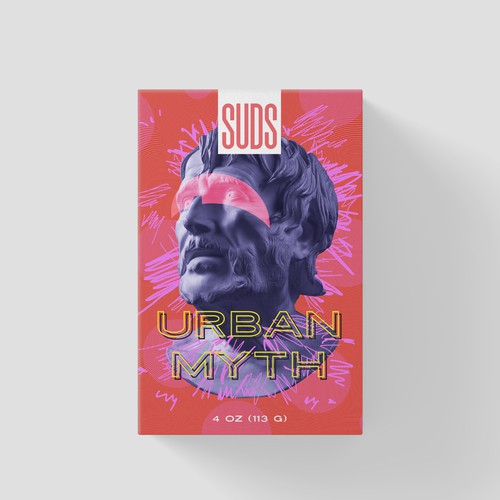 SUDS™ Bar Soap Packaging with Custom Illustrations - 5 Box Series Design by kex_