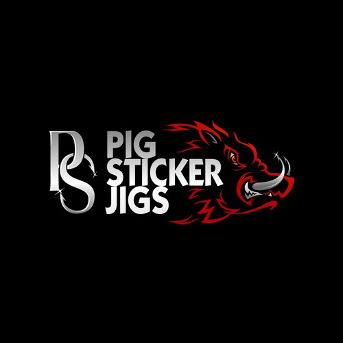 Pig Sticker Jigs/ Fishing Hooks for the Serious Angler. Design by brint'X