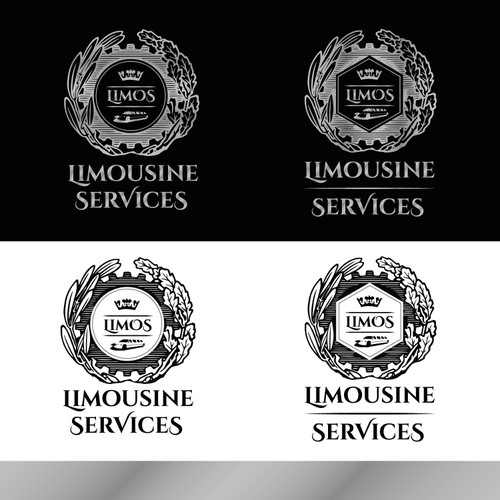 YOUR LUXURIOUS LOGO WITH A LUXURIOUS LIMOUSINE SERVICES Design by ENTER THE LBTM