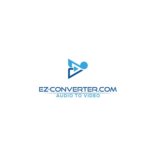 ez-converter logo: audio to video Design by Alam_H