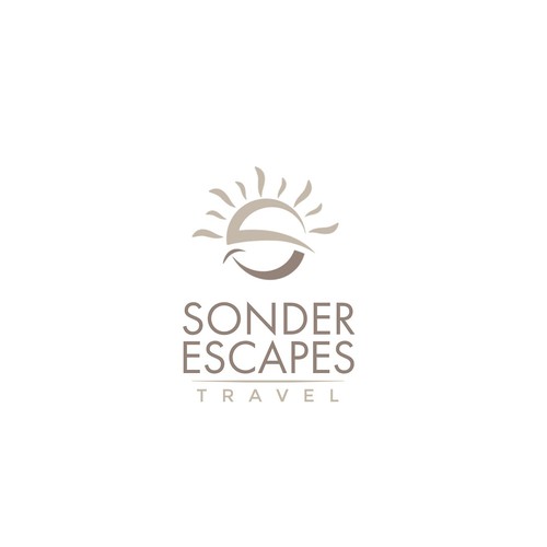 Luxury travel agency logo to appeal to international travelers. Design by panta rei