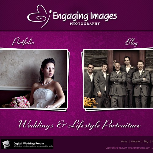 Wedding Photographer Landing Page - Easy Money! Design by prd4u