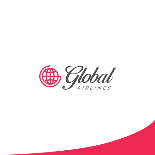 Take off! A Brand New Global Airline logo! Design by Chicha's