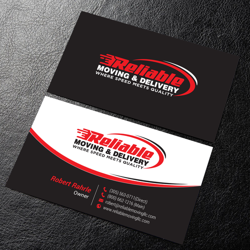 Business Card Design for Moving Company Diseño de chandrayaan.creative