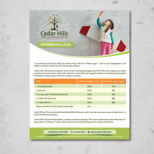 Preschool Flyer Design by Alex986