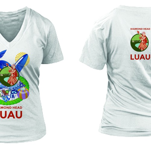 Create A Shirt Souvenir For The Hottest Luau In Hawaii Design réalisé par JGZ Design