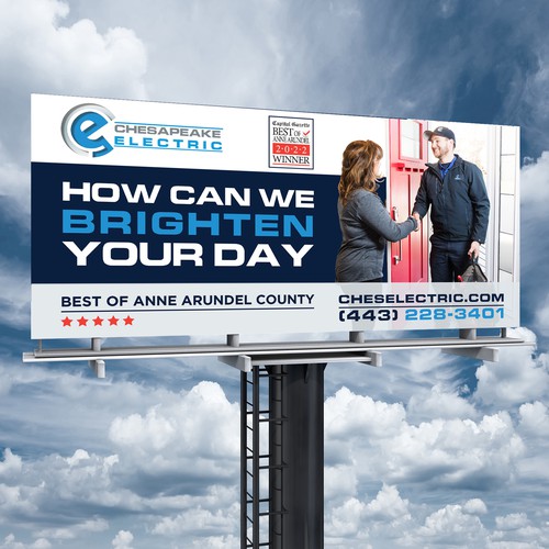 Chesapeake Electric Billboard Design by Brainovative