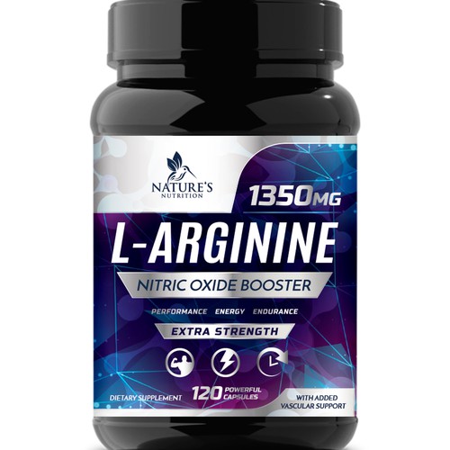 Powerful L-Arginine Capsules Design Needed for Nature's Nutrition Design réalisé par Wfemme