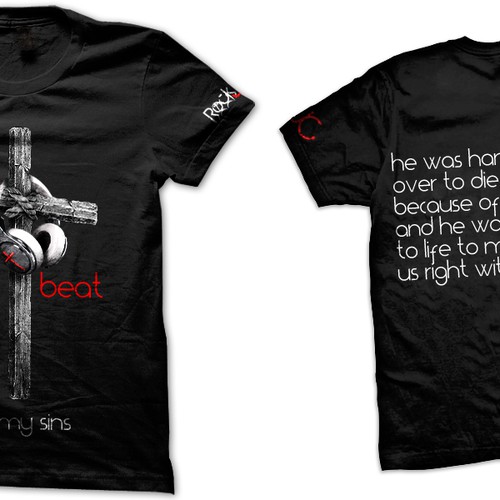 We need help creating a fresh t shirt design for our new company Rock JC Design by Mothrich